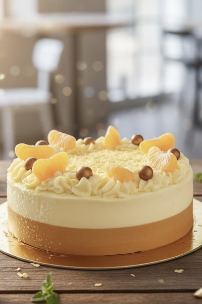 witte chocolade mandarijn 8-10 pers Made by Jade